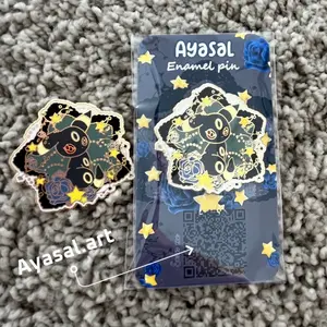 Umbreon Enamel Pin  Eeveelutions  "Lace & Flowers" Collection