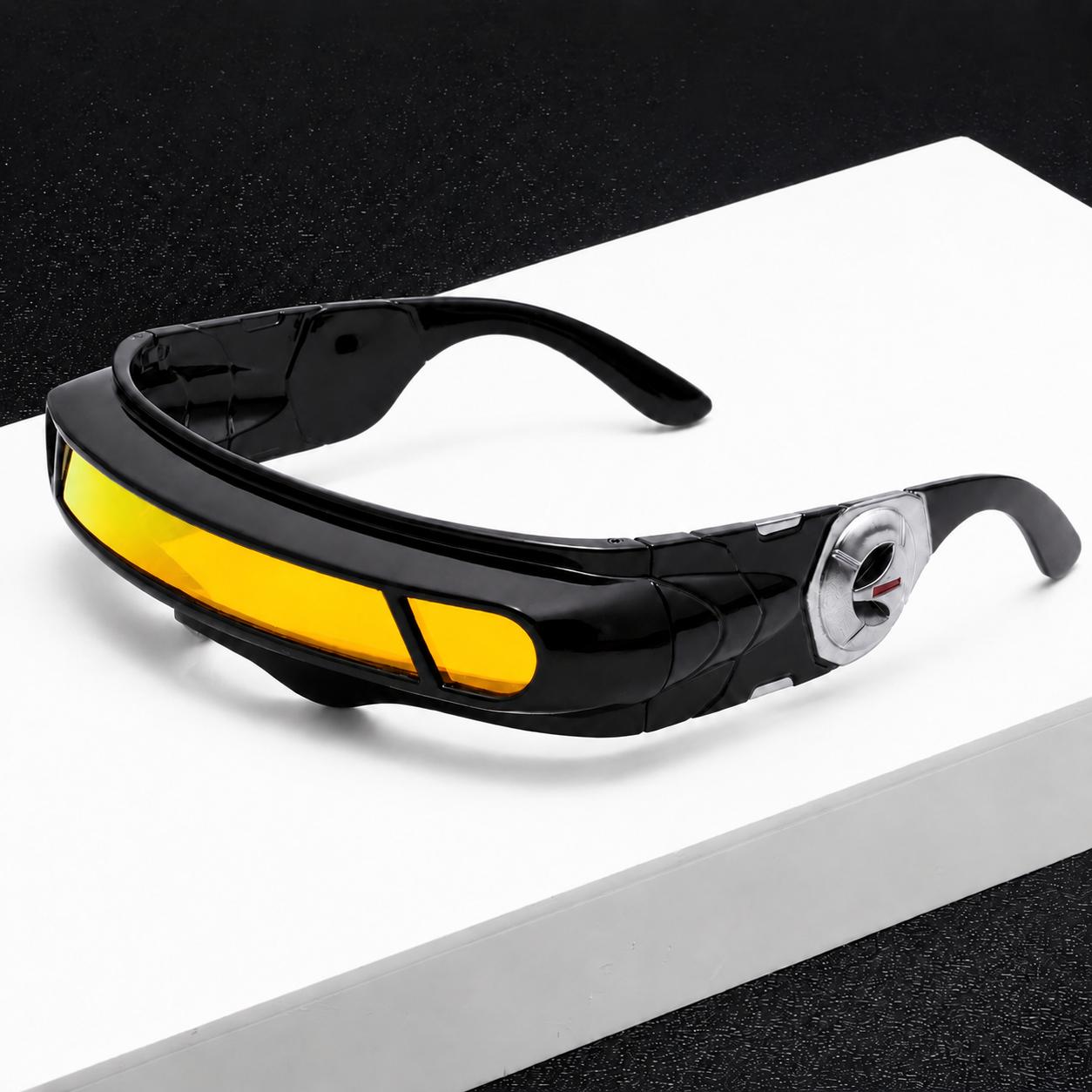 X-Energy Sunglasses Future Hero Visor Cyberpunk Eyewear Props, Party Cosplay Festival Comic Game Lens X-Energy Sunglasses Future Hero Visor Cyberpunk Eyewear Props, Party Cosplay Festival Comic Game Lens