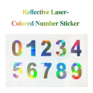 Reflective Number Stickers Set 0-9, Mailbox Labels and Reflective Address Tags, Mark Door Numbers and Home Office Addresses