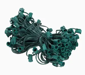 C9 Socket Cord: SPT-1 (100 Socket - 100ft) 12" spacing