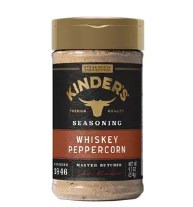 Kinder's Whiskey Peppercorn Seasoning, 9.7 oz