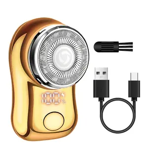 Portable Electric Shaver, Travel Shaver, USB Rechargeable Beard Trimmer, Trimmer Foil Shaver, Men's Grooming Tool for Daily Use