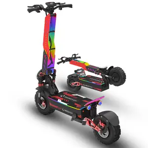RD6 Off-Road Dual Motor Electric Scooter - 60 mph Top Speed, 4-Piston Brakes, 10000W Power, 13-Inch Tires, 75-Mile Range, 72V 35Ah Battery, UL2272 Certified