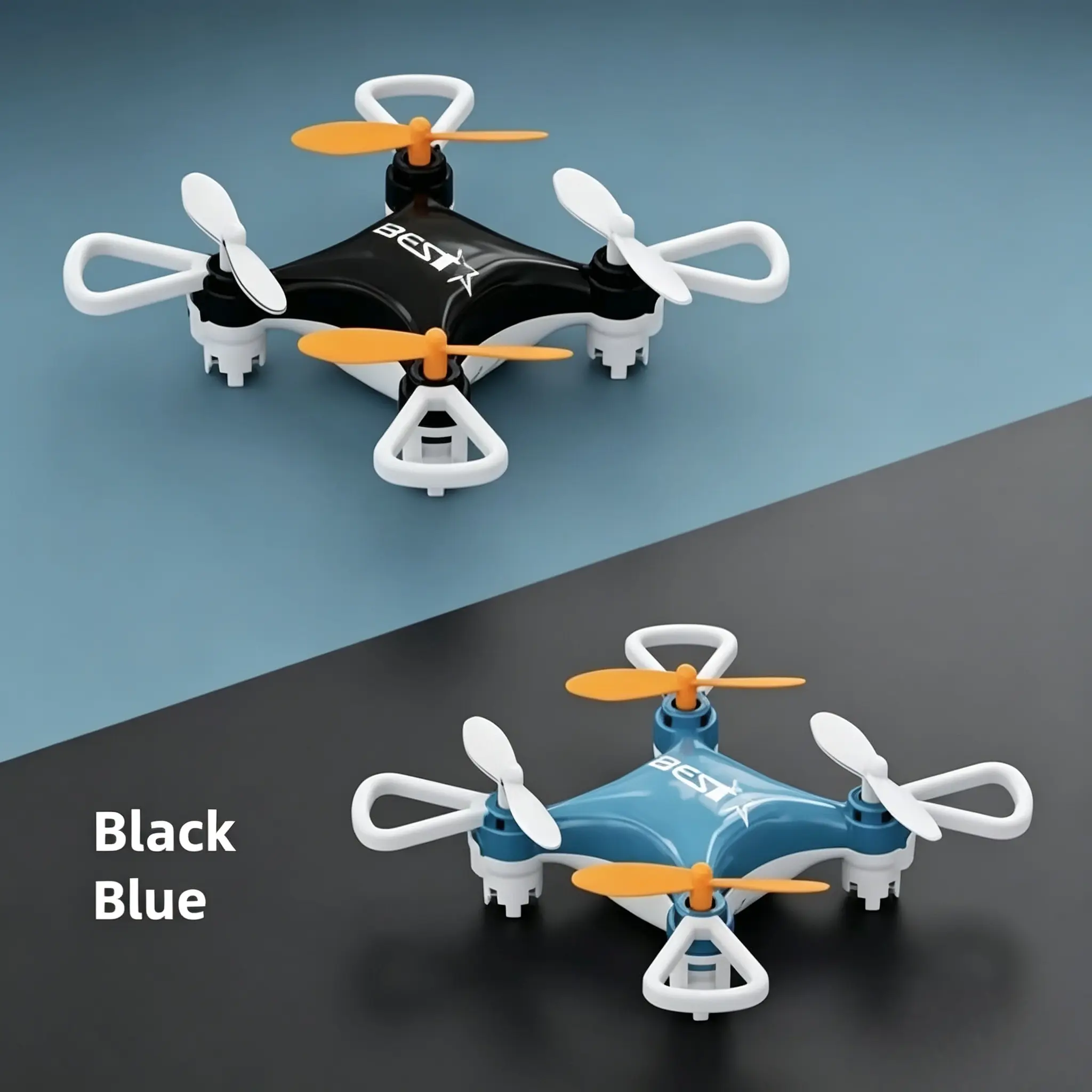 Tiny Pocket Altitude Hold RC Drone Hobby Gift Toy, Compact 4-Axis Remote Control Aircraft in Blue & Black, Interactive Educational Flying Toy Perfect for Kids Hobby Lovers Birthday & Holiday Presents