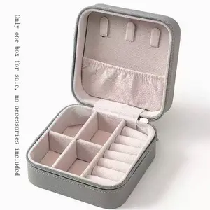 A portable jewelry storage box, dustproof multi-grid jewelry storage box, jewelry storage box for earrings, necklaces, rings, and bracelets, durable storage box, Box Organizer