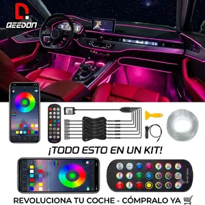 LED fiber optic lights kit for cars