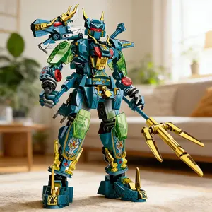 504pcs Dragon Building Block Toy Set, STEM Building Blocks Educational Construction Kit for Kids, Creative Playset, Perfect Gift Idea