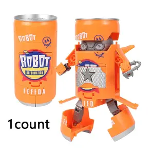 Robot Design Can Design Toy, Creative Transforming Car Robot Model Toy, Desktop Ornament