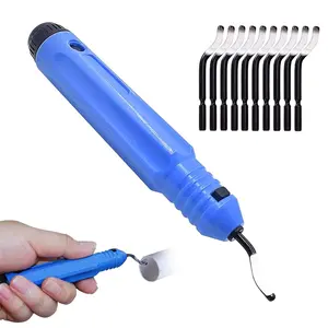 Manual Jewelry Trimming Tool Set with 10 Blade Inserts, DIY Resin Epoxy Craft Precision Edger, Handheld Portable Cutting Tools for Wood Plastic Resin