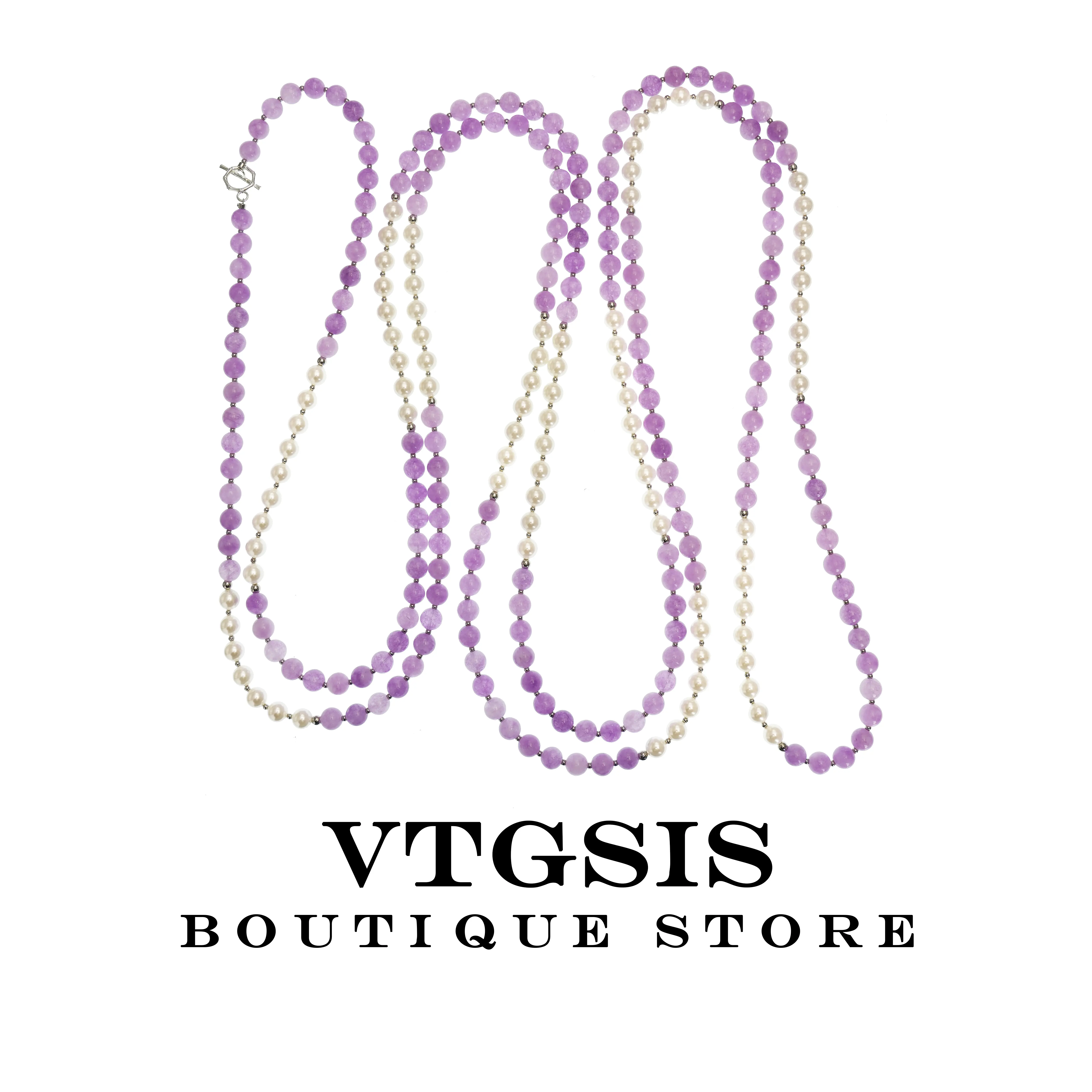 Tiered Lavender Pearl Necklace - Adjustable Layered Strands w/ Baroque Pearls | Bridal Shimmer to Date Night Glam  | Tangle-Free Design | Effortless French Riviera Elegance.3967