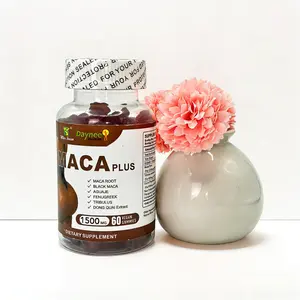 Wins Town Maca Plus Gummies 1500mg Big Enhancer with Black Maca Root & Dong Quai Extract 60 Vegan Gummies Antioxidant Supplement