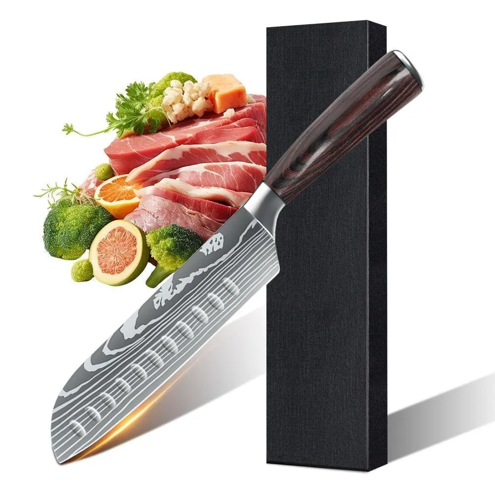 7 inch Santoku knife-D