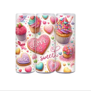 Omy's N J's Creationz Valentine's Day 20oz Sublimation Transfer Wraps Bundle (A)  Drinkware Bottles