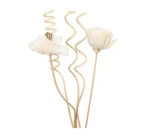 5pcs Open-Ended Rattan Fragrance Diffuser Set, Home Floral Decoration, Scent Diffuser Sticks