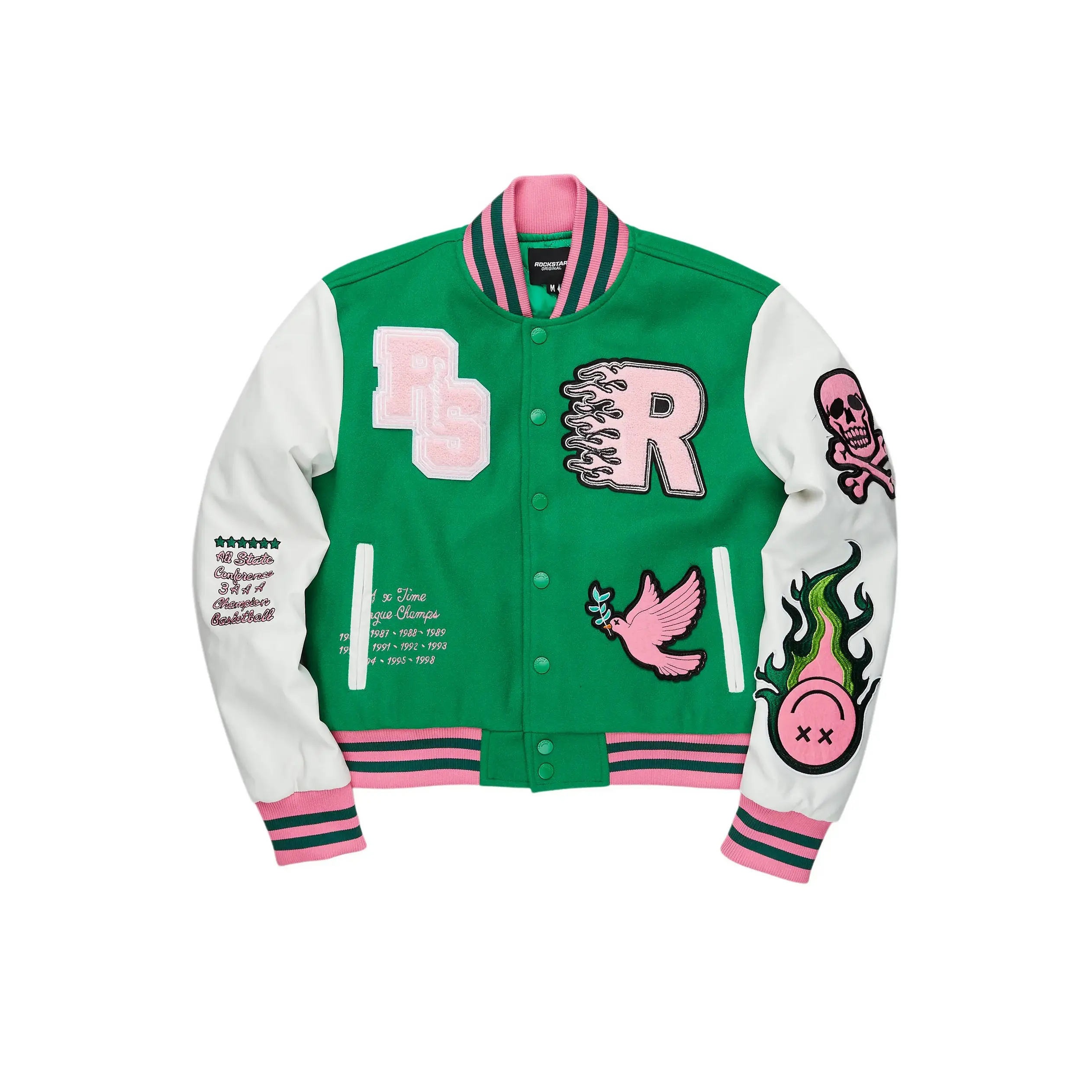 Aniya Green Oversized Varsity Jacket Aniya Green Oversized Varsity Jacket