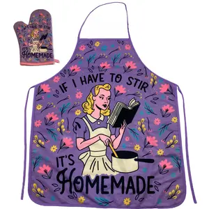 If I Have to Stir It's Homemade Funny Cooking Graphic Kitchen Accessories Funny Graphic Kitchenware Bakeware Funny Food  Novelty Cookware Purple