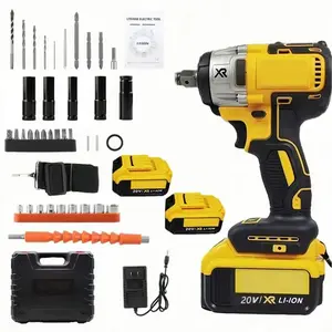 Power 20V 600Nm Brushless Impact Wrench DCF900 1/2" Drive Bare Tool for Electrician & DIY