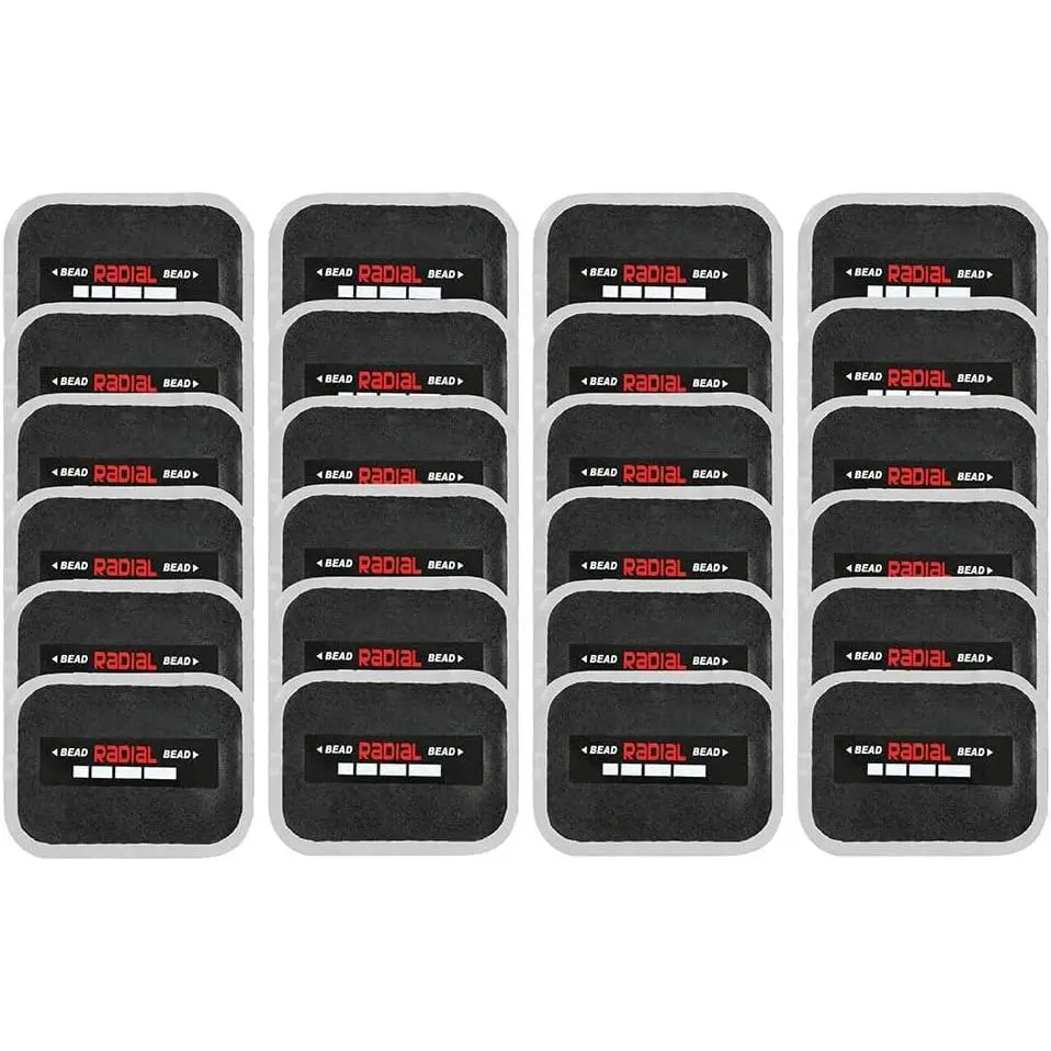 2.24" x 2.99" 24 pcs, 1 ply, Radial Repair Patch, Heavy Duty Tire Patches, Tire Puncture Repair Patch for Car Truck Bus Tractor Agricultural Vehicles