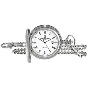Unitron Enterprise  Stainless Steel Wave Design Pocket Watch
