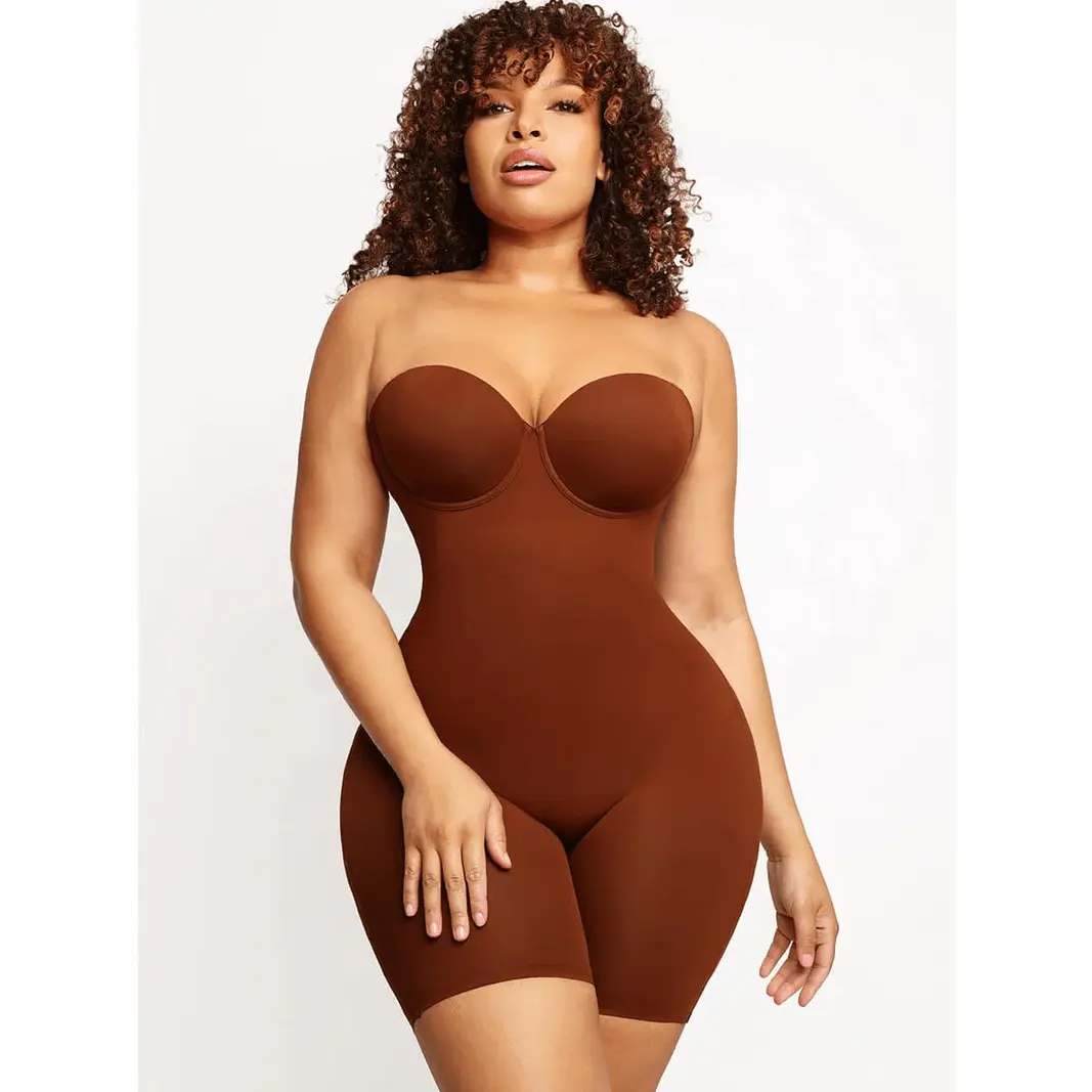 The Strapless Mid-Thigh Bodysuit