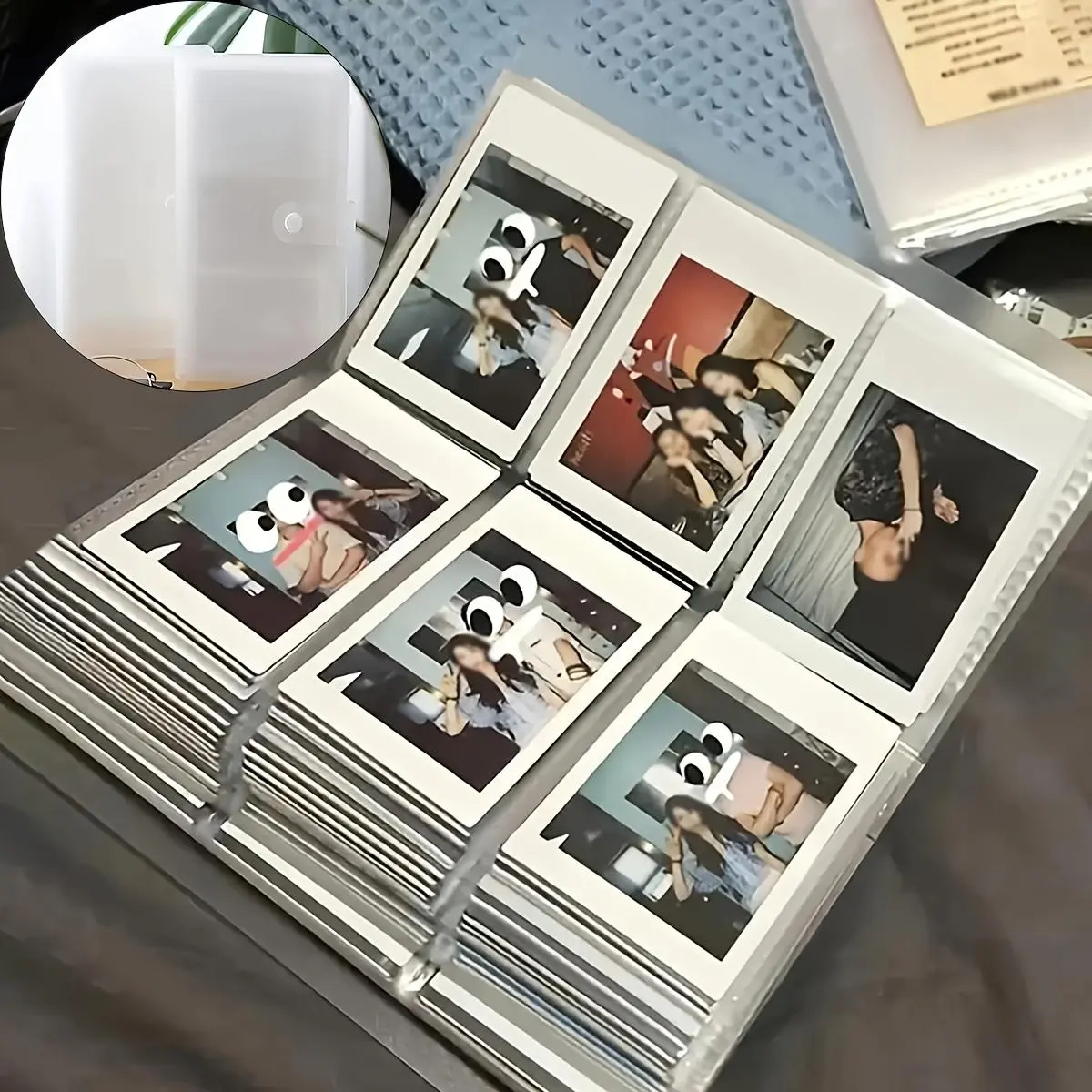 Clear Photo Album, Large-Capacity Photo Storage Album, Picture Album, Photo Organizer for Home Decor, Gift for Photographers & Anime Fans, Photo Strip Album