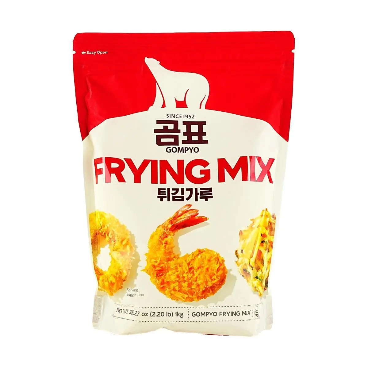 GOMPYO Korean Tempura Flour 1kg - Crispy Batter Mix for Frying Seafood, Vegetables & Chicken GOMPYO Korean Tempura Flour 1kg - Crispy Batter Mix for Frying Seafood, Vegetables & Chicken
