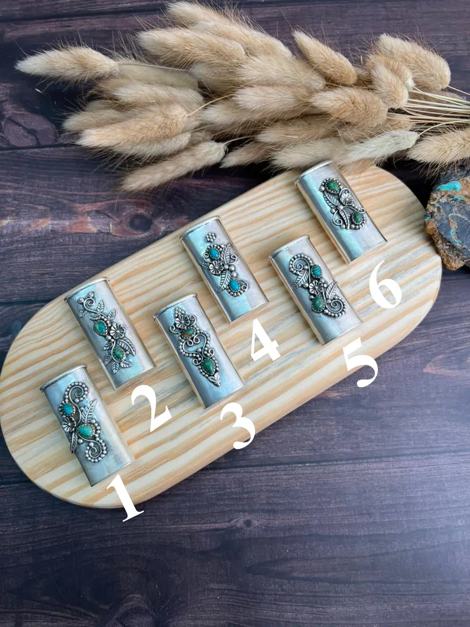 Handmade Sterling Silver Kingman Turquoise Lighter Cover "Signed Nizhoni"