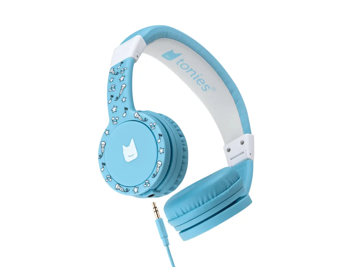 Tonies Wired Foldable Music Headphones for Kids with AUX Cord - Designed for the Toniebox 1 - Requires Adapter for Toniebox 2