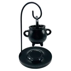 Hanging Metal Cauldron Oil Diffuser – For Ritual Aromatherapy &amp; Mystical Home Decor