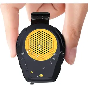 Wearable  Speaker, Clip-  Jobsite Pro IPX6  Portable Speaker, Built-in Mic for Hands-Free /Calls