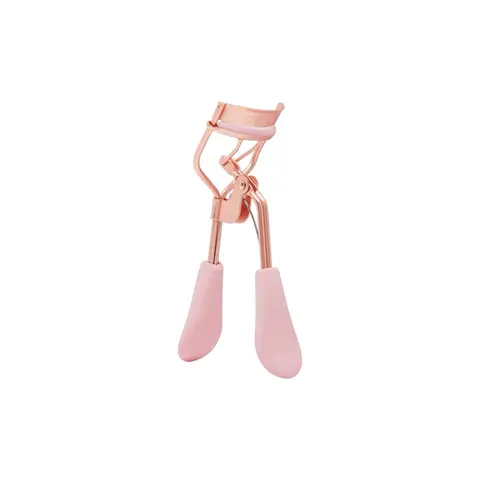 Beauty Creations Rose Gold Eyelash Curler with Light Pink Handles for Smooth Lash Curling - Elegant Design & Comfortable Grip