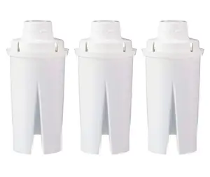 Replacement Water Filters for Pitchers, Compatible with Brita Water Pitchers & Drinking Water Filter Systems, BPA-Free, 6 Month Filter Supply, 3-Pack