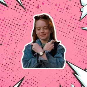 Lindsay Lohan Mean Girls funny sticker