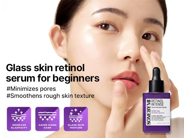 Retinol Intense Reactivating Serum – 1.01oz, 30ml – Korean Retinol Serum for Face – Pore Minimizer – Korean Skin Care