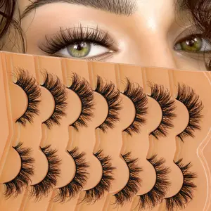 7 Pairs Cross-Border No. 2 Volume Lash Clusters Eyelash Extensions