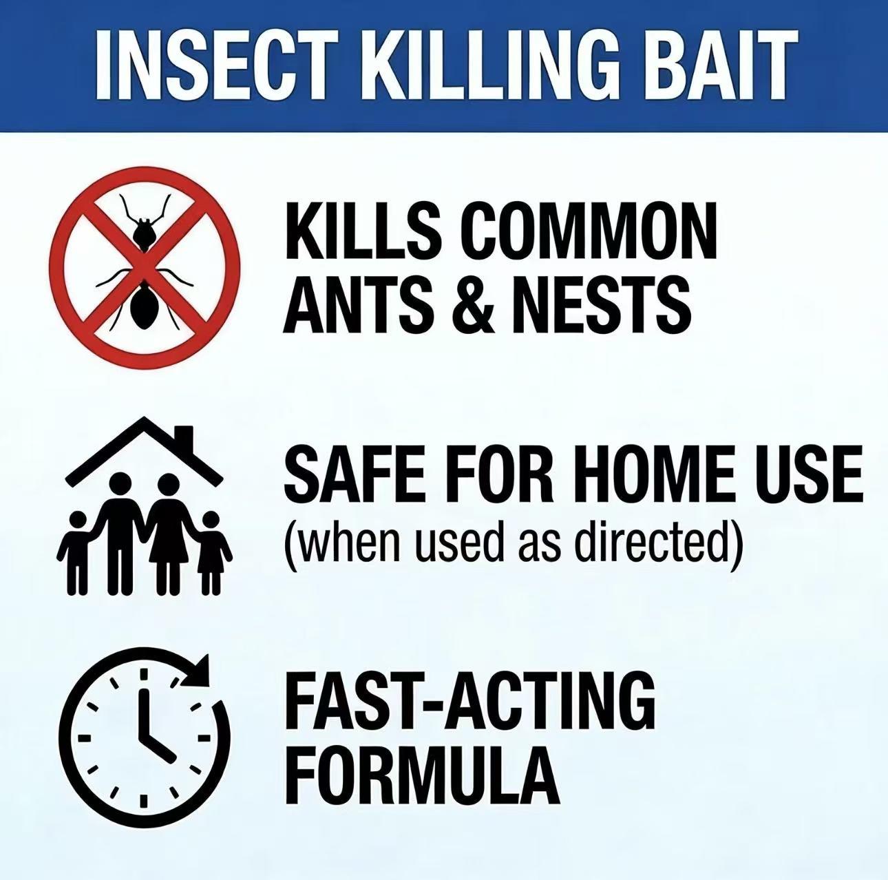 Effective Ant Killer Bait Gel (2 Pieces) | Professional Grade Ant Remover for Home