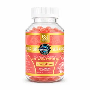 Rx-1 BeautyGlow Collagen Gummies, Daily Beauty Wellness Supplement, 60 Count