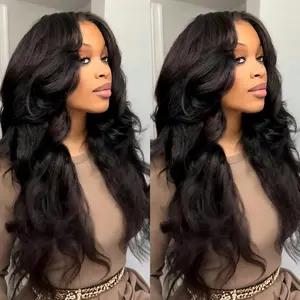 [New Arrival] BGMgirl 13x6 Lace Pre-Styled Layered Cut Kinky Straight Pre Plucked Hairline Human Hair Front Wig #SummerVibes