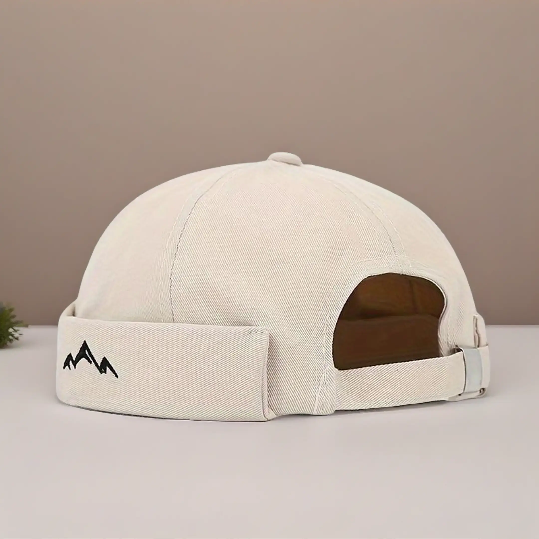 Vintage Cotton Docker Cap - Unisex Soft Rolled Cuff Brimless Beanie, Comfortable Design, Adjustable & Foldable for Daily & Outdoor Occasions