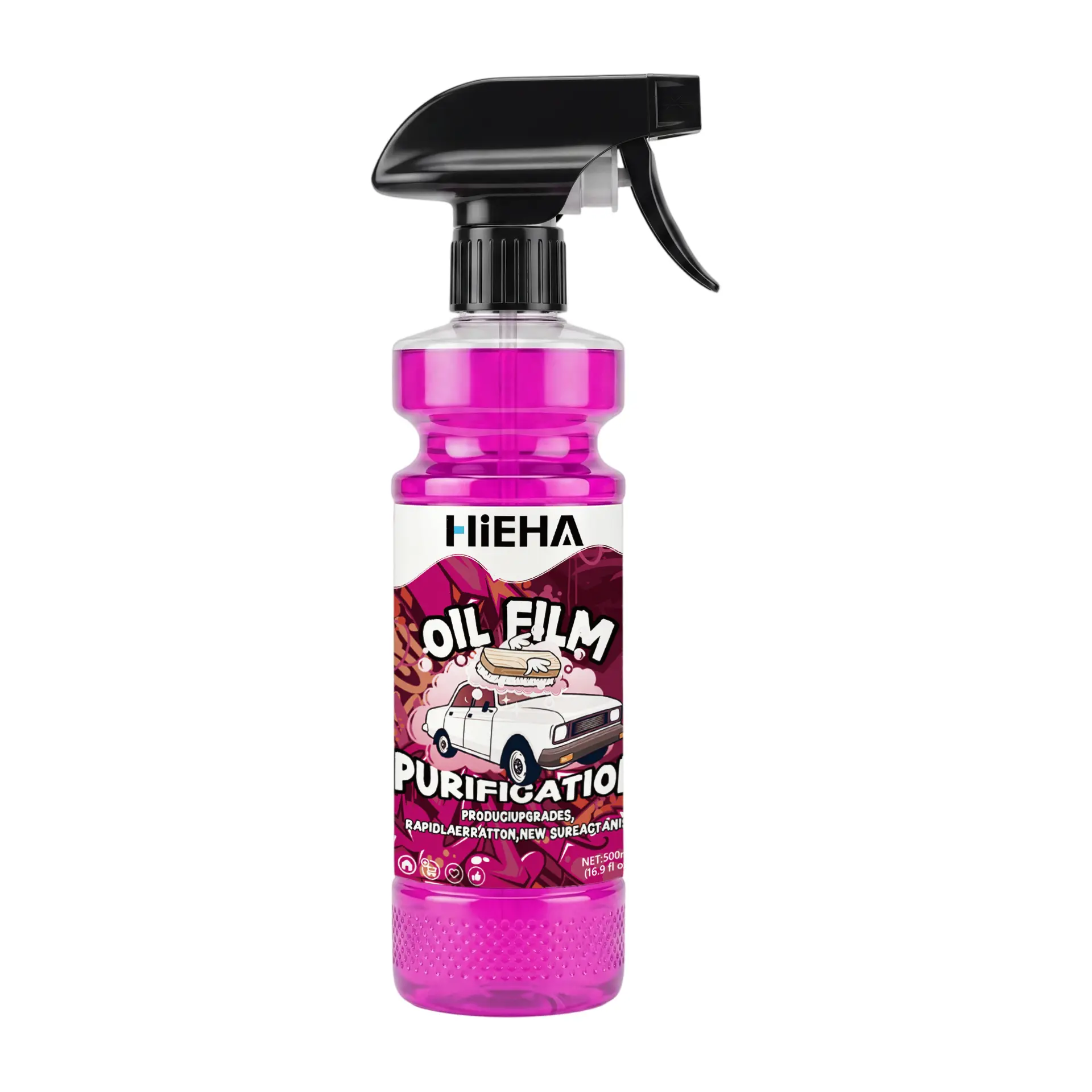 【HiEHA | TikTokShopBackToSchool】Car Glass Cleaning, Oil Film & Water Spot Remover, Windshield Window Washer with Microfiber Towel and Sponge for Vehicle Glass Maintenance