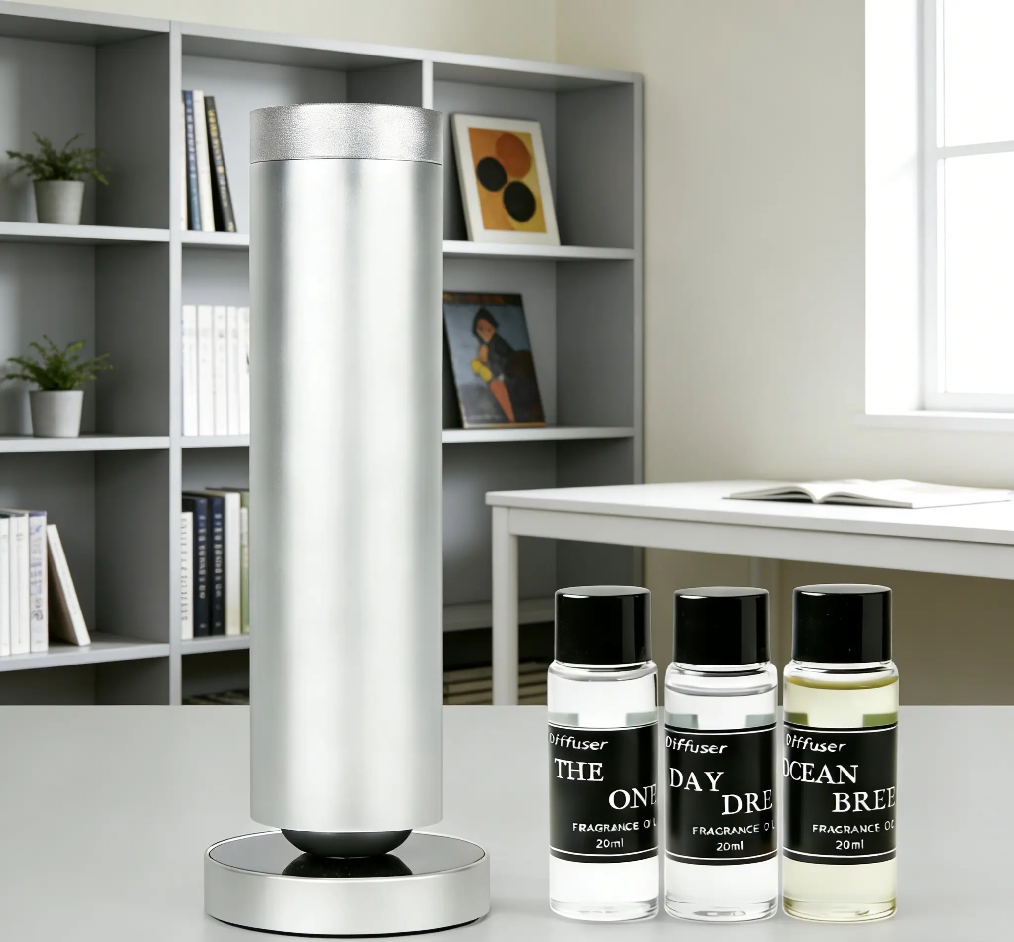 Family Wellness Essential: Waterless Air Diffuser, Covers 1000 Sq Ft, Wireless, Safe for Kids & Pets, Pure Fragrance,with Cold-AirDiffusion Technology with Cold-AirDiffusion Technology ,Top 3*20 Luxury Hotel