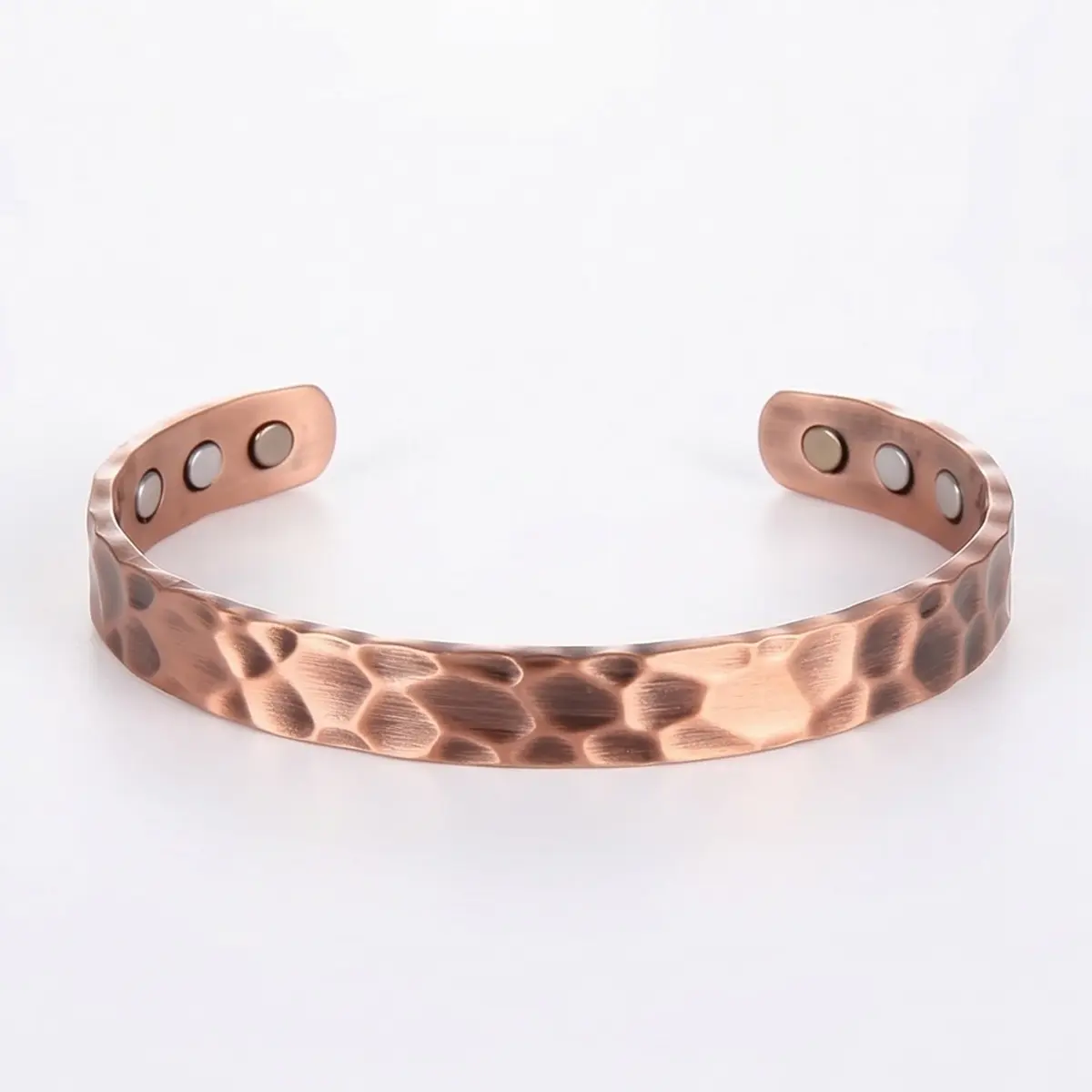 99.9% Solid Copper Magnetic Bracelet for Men and Women, Adjustable Cuff Jewelry, Unisex Fashion Bracelet