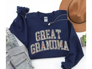 Great Grandma Sweatshirt, Floral Great Grandma Sweatshirt, Great Grandma Crewneck, Great Grandma Sweater, Gift for Great Grandma