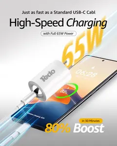Magnetic for iPhone Charger, 1°edo GaN 65W Fast USB C Charger Block,  Fast Charger with 6FT Cable for iPhone  and More Series, Samsung , iPad erc