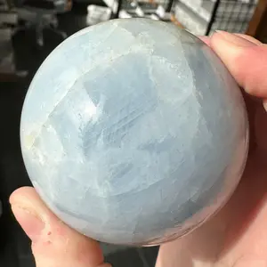 Angelic 6.70cm Blue Calcite Sphere from Brazil