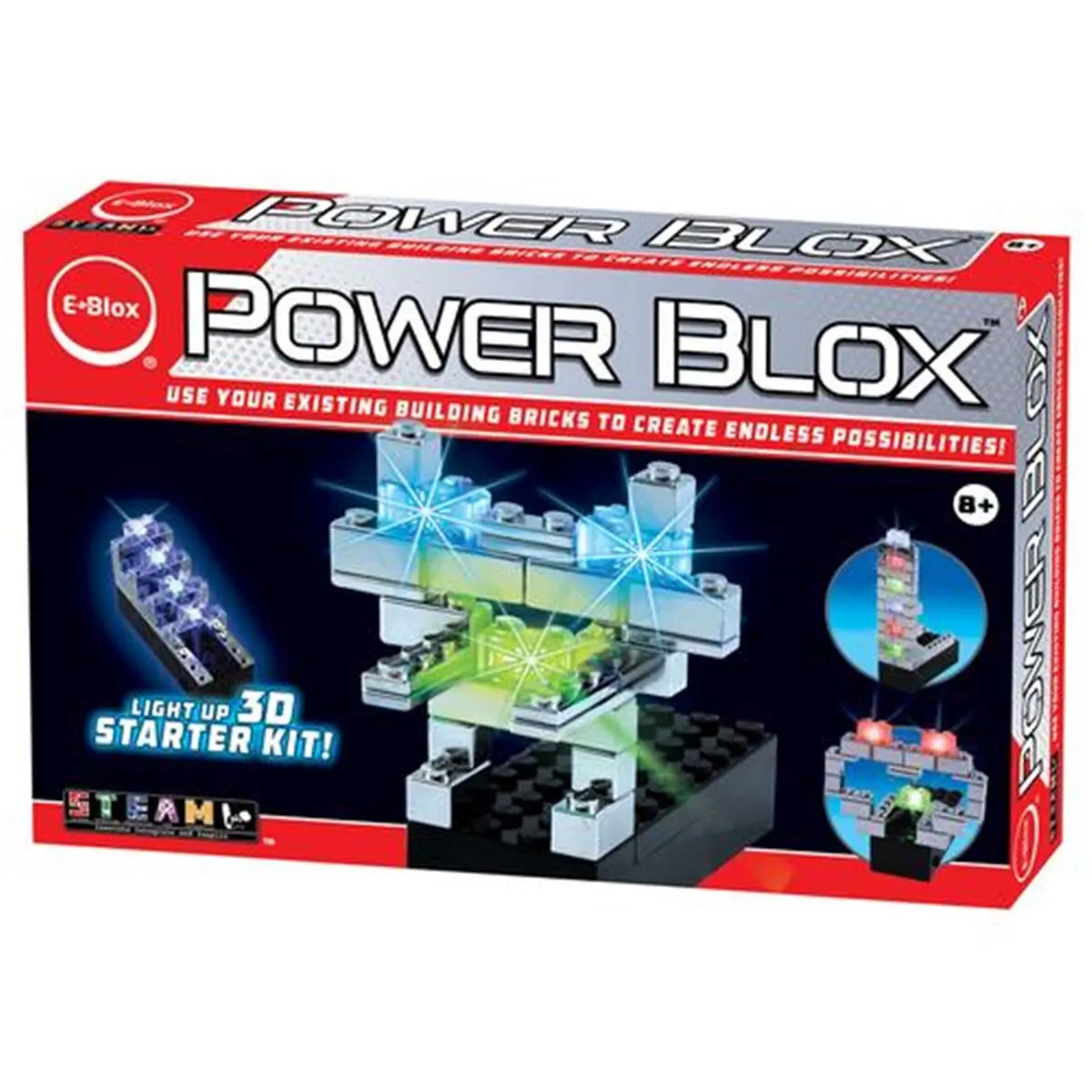 212 MAIN Power Blocks PB0033 Wireless Light-Up Building Block Set, STEM-Focused Ages 8+, Festive & Home Decoration Kit