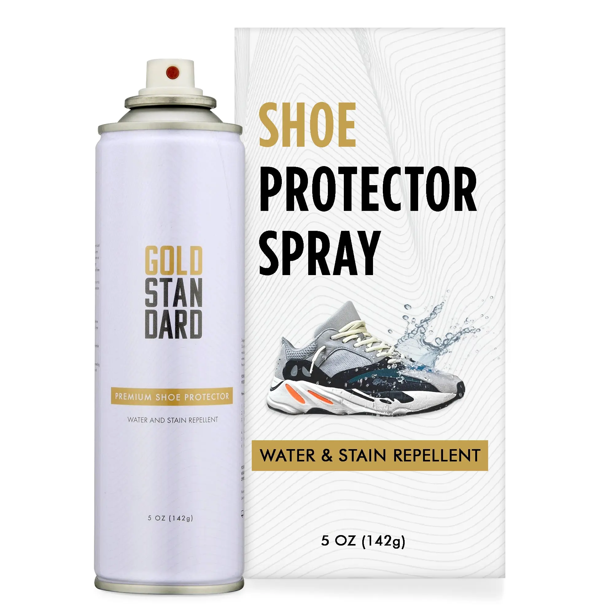 Gold Standard 5 oz. Premium Sneaker Protector Spray - Water & Stain Repellent for Footwear Protection
