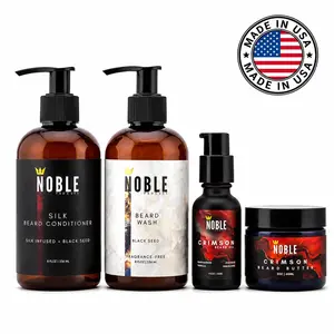 Noble Beard Care System 4-Piece Set – Deep Conditioning, Hydrating & Non-Greasy Beard Grooming Kit Noble Beard Care System 4-Piece Set – Deep Conditioning, Hydrating & Non-Greasy Beard Grooming Kit