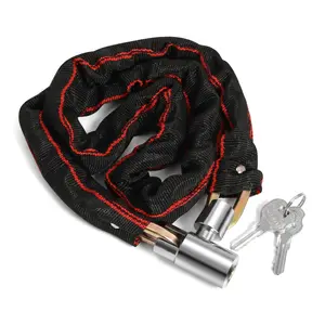 Heavy Duty Bicycle Lock Chain with Keys - 3 Feet Anti-Theft Lock for Bikes, Motorcycles, Doors, Gates, Fences, Grills (6mm Thick)