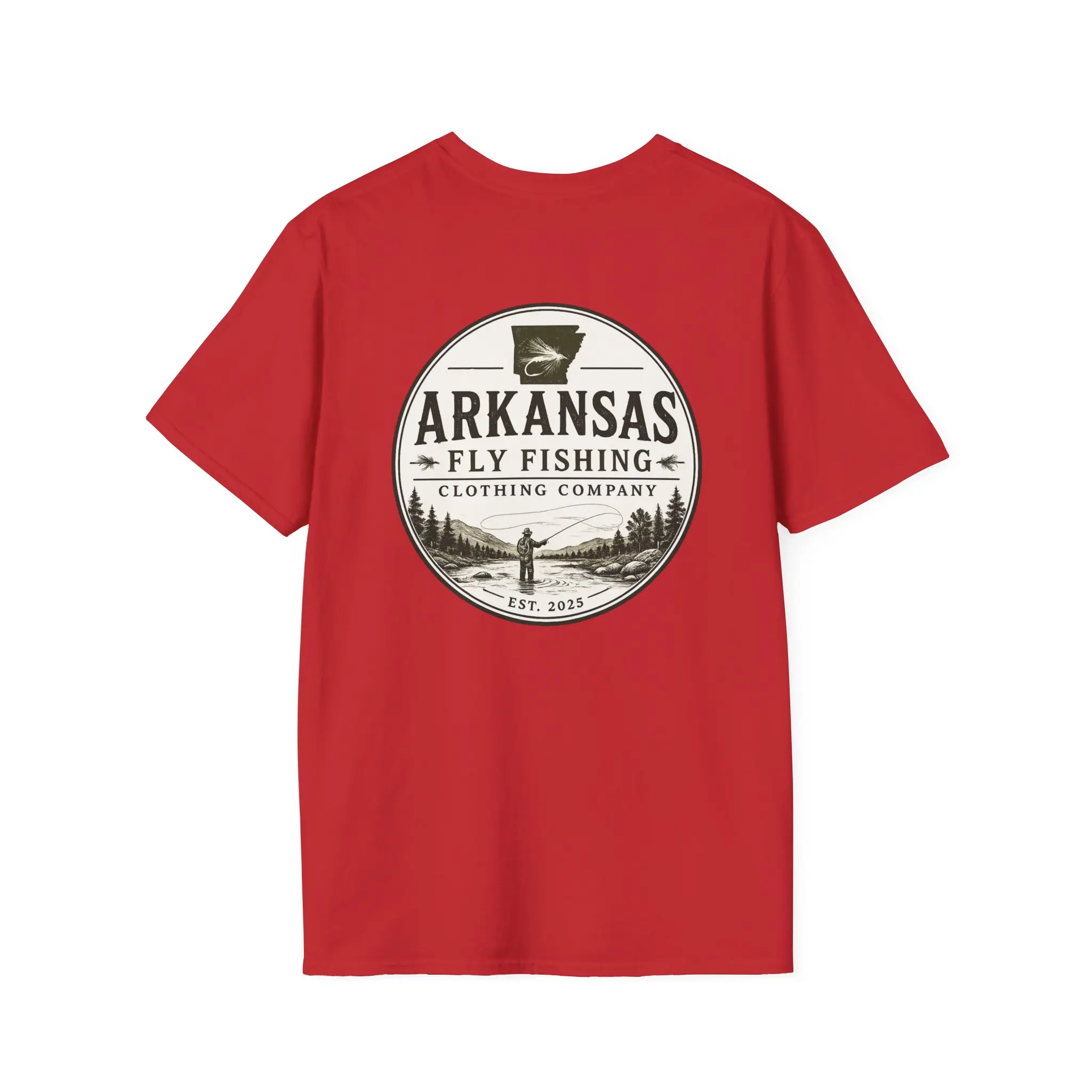 AFFCC Arkansas Fly Fishing Patch T-Shirt — Trout Logo Pocket Tee
